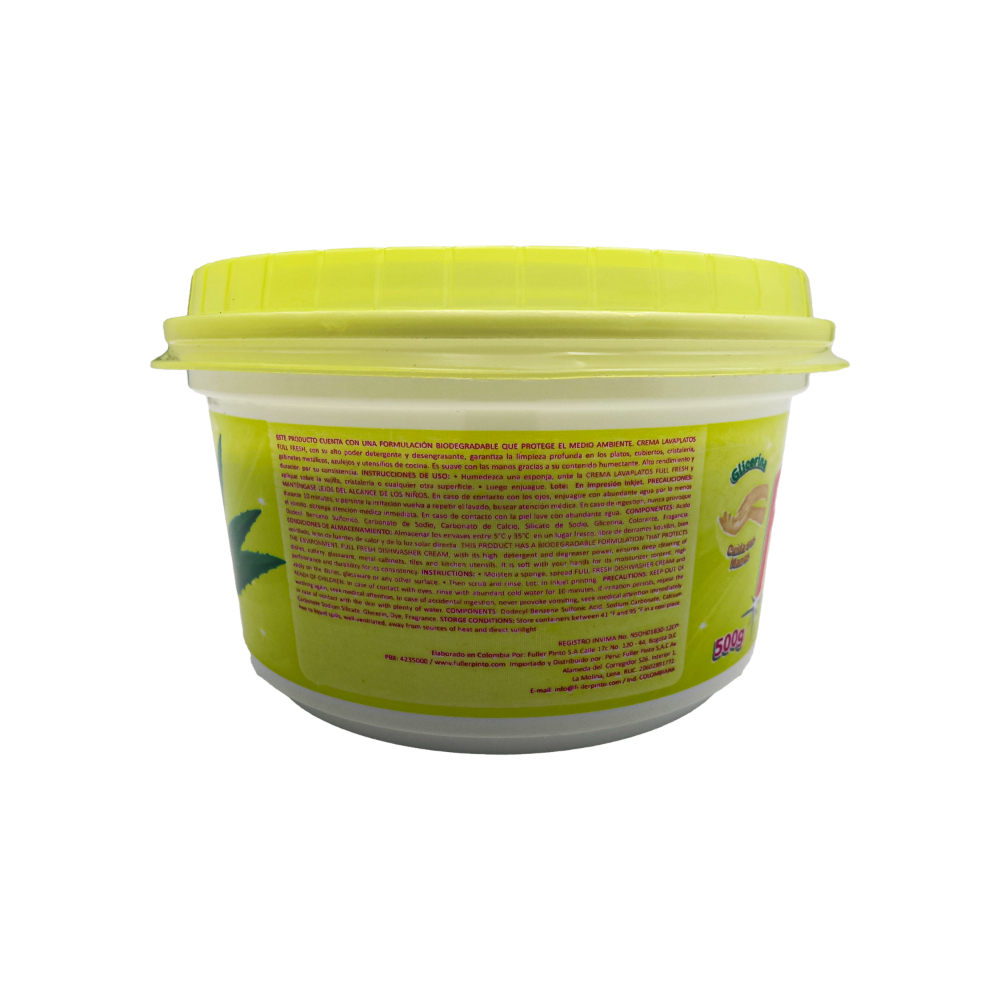 Crema lavaplatos aroma a áloe vera Full Fresh (500 g / 1.10 lb) - Miniatura 2