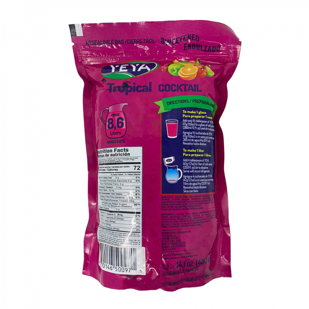 Caja de refresco instantáneo sabor tropical (15 x 400 g / 14.1 oz) - Miniatura 3