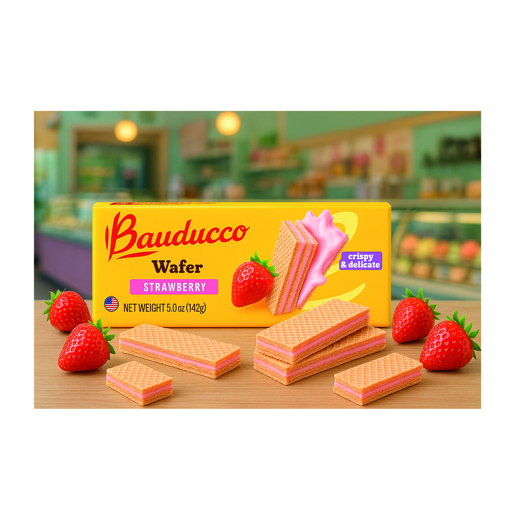 Sorbetos rellenos con crema sabor a fresa Bauducco (142 g / 5 oz) - Miniatura 3