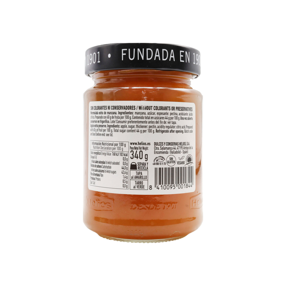 Mermelada extra de manzana Helios (340 g / 11.9 oz) - Miniatura 2