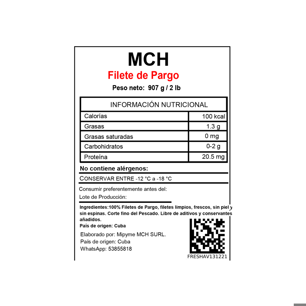 Filetes de Pargo MCH (907 g / 2 lb) - Miniatura 4