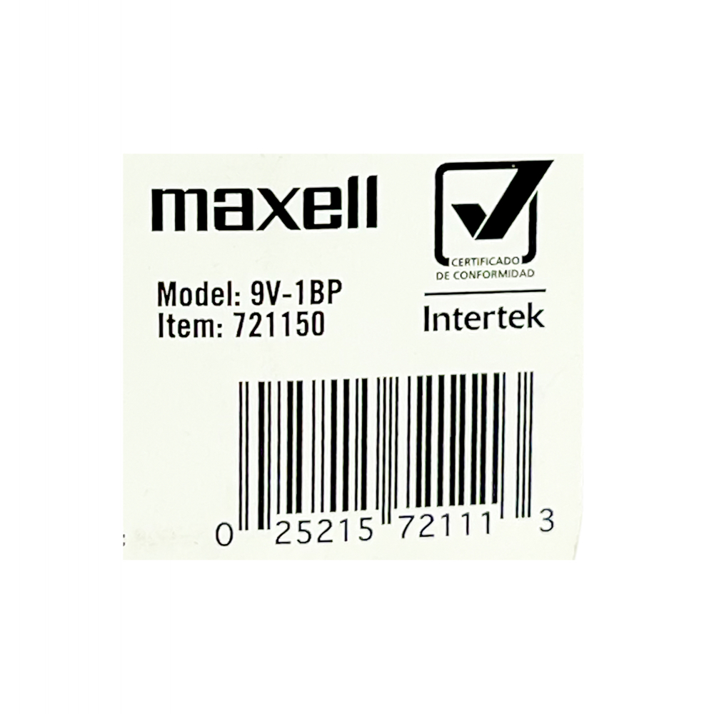 Batería alcalina de 9 V Maxell - Miniatura 4