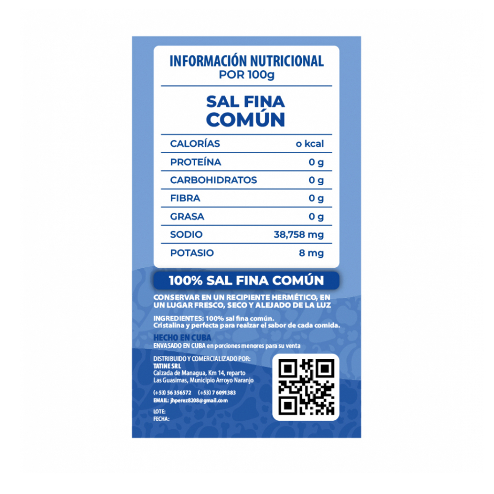 Sal fina común Campo Vivo (4 x 1 kg / 2.2 lb) - Miniatura 2