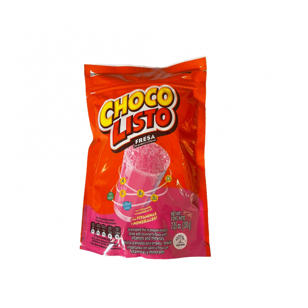 CompreMarket - Bebida instantánea sabor fresa Choco Listo (200 g / 7.05 oz)