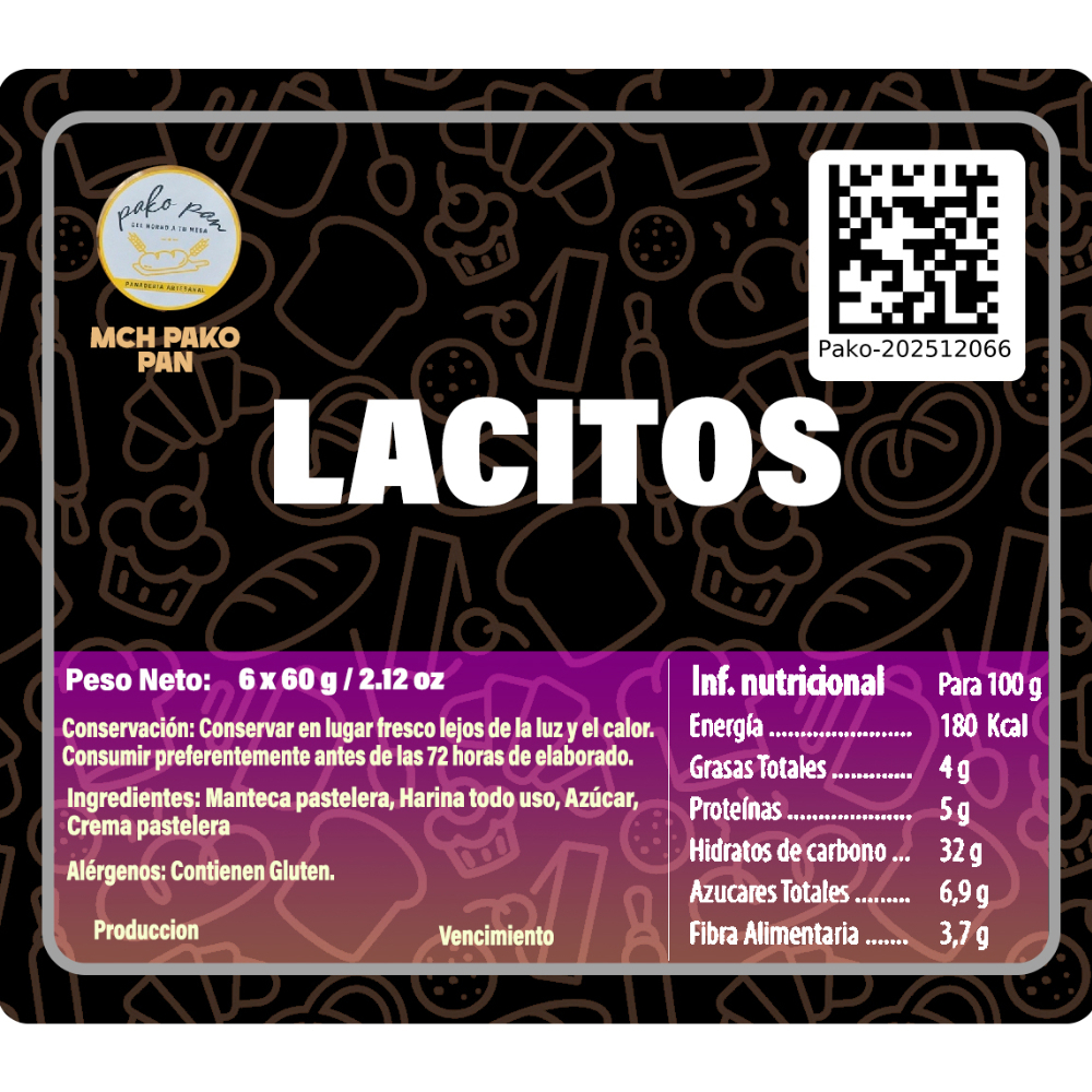 Lacitos MCH-PakoPan (6 x 60 g / 2.12 oz) - Miniatura 2