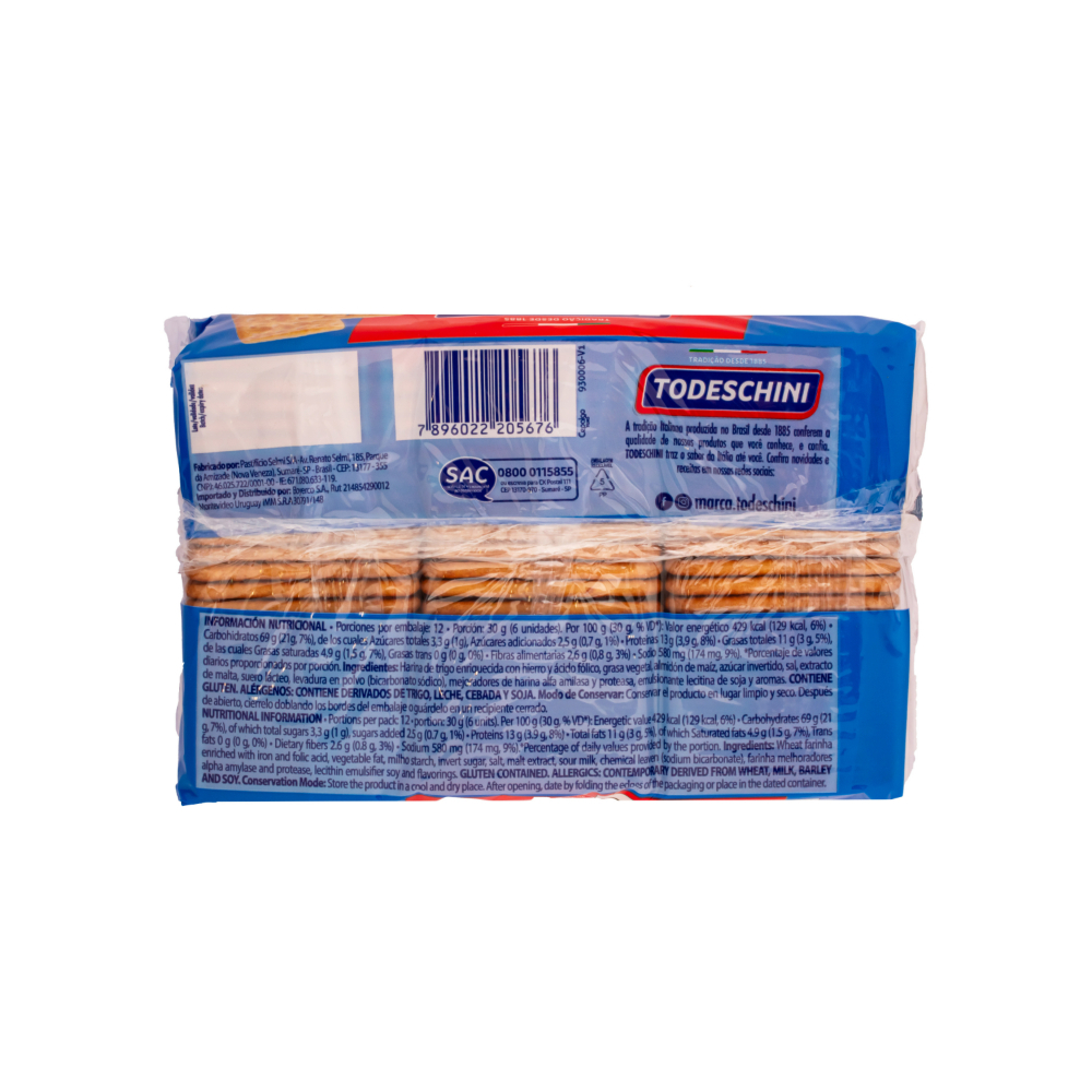 Galletas agua y sal Todeschini (360 g / 12 oz) - Miniatura 2