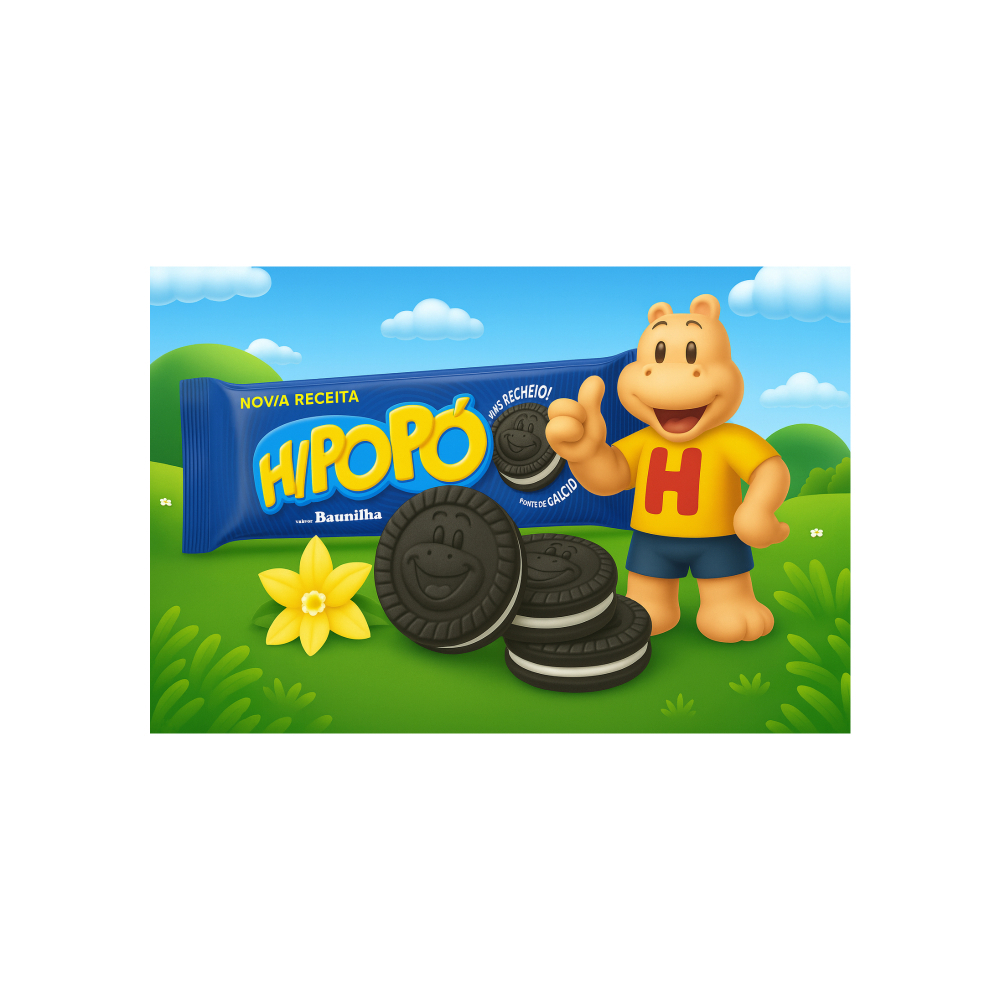 Galletas con relleno sabor vainilla Hipopó (2 x 80 g / 2.82 oz) - Miniatura 4