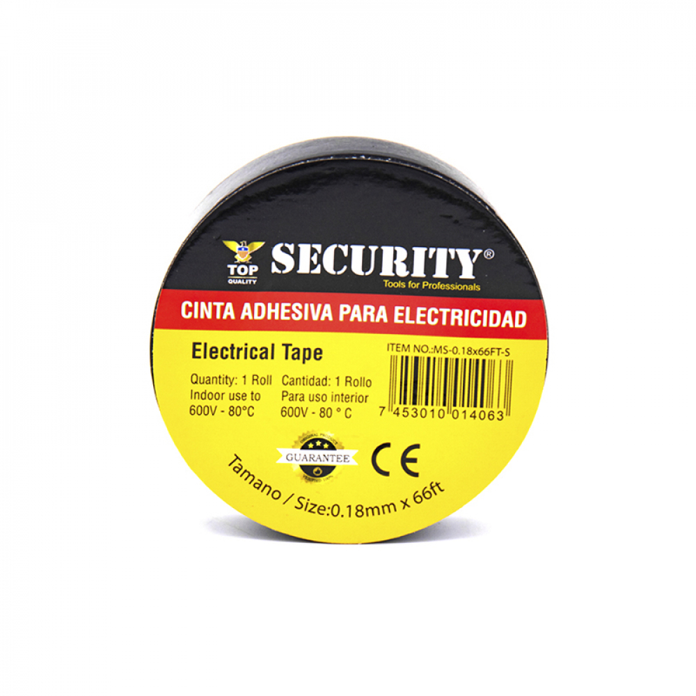 Cinta adhesiva de PVC para electricidad Security (66 ft / 20 m) - Miniatura 3