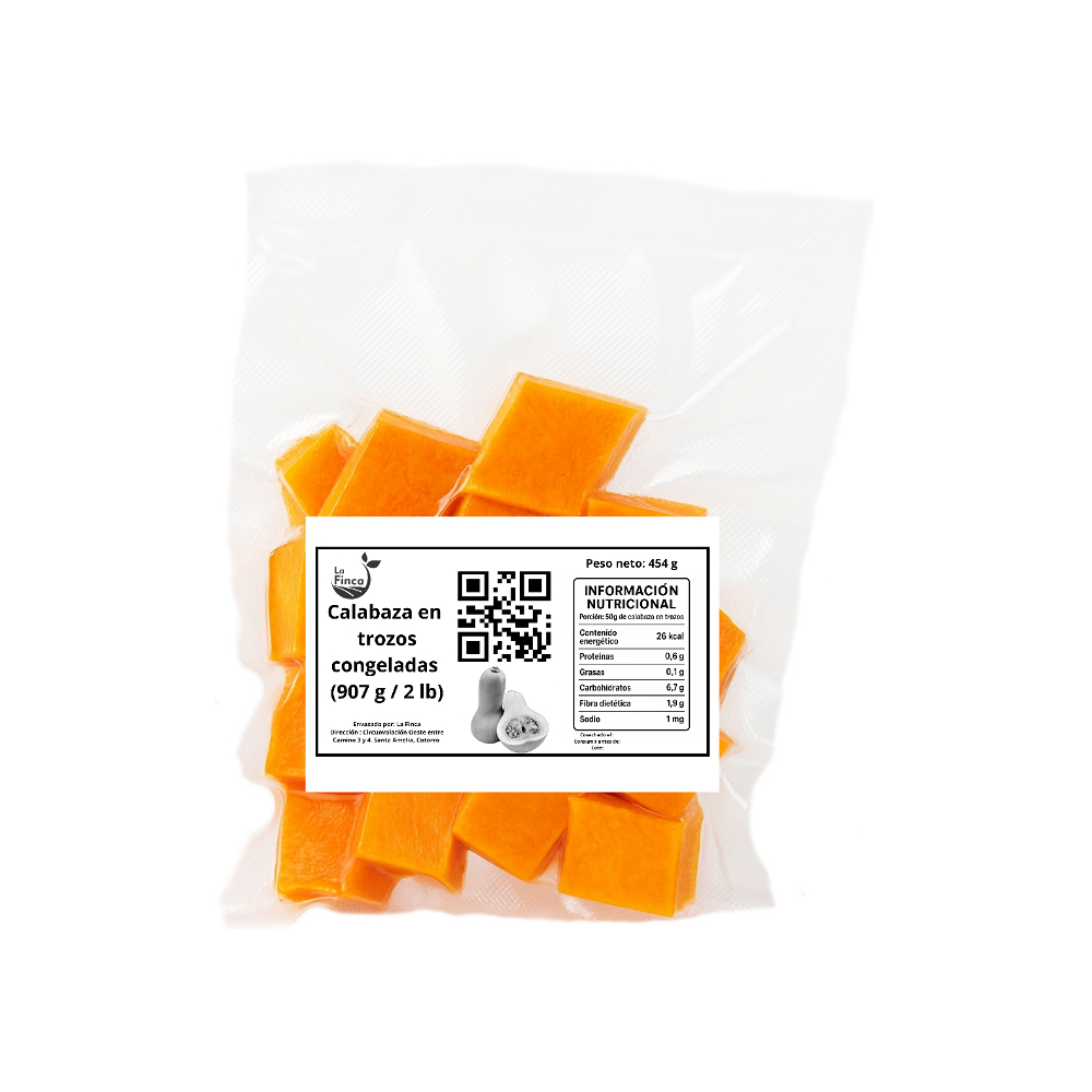 Calabaza en trozos congelados La Finca (907 g / 2 lb) - Miniatura 4