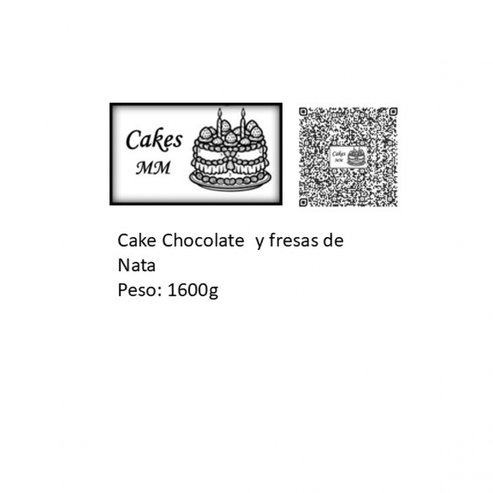Cake chocolate y fresas de nata Cakes MM (12 comensales) - Miniatura 2