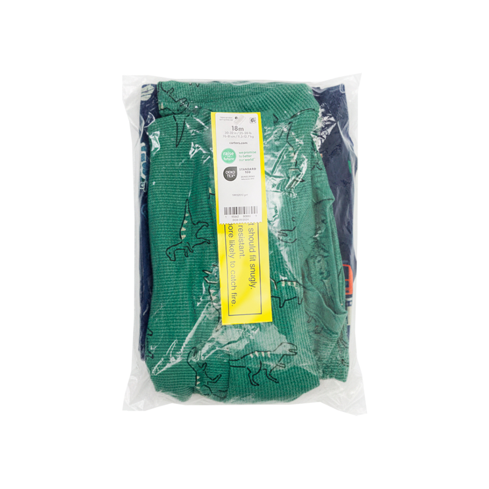 Pijama para bebé Dinosaur & Trucks 4 piezas Carter's (Talla-18 M) - Miniatura 2