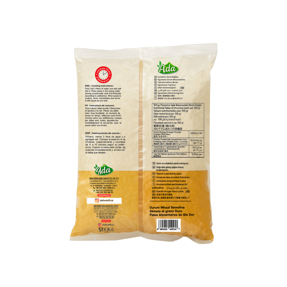 Pasta coditos Ada (500 g / 1.1 lb) - Miniatura 2