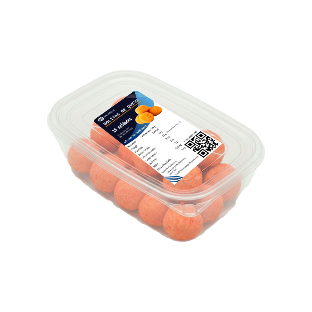 Bolitas de queso congeladas BF Mayabeque (15 x 18 g / 0.63 oz) - Miniatura 2