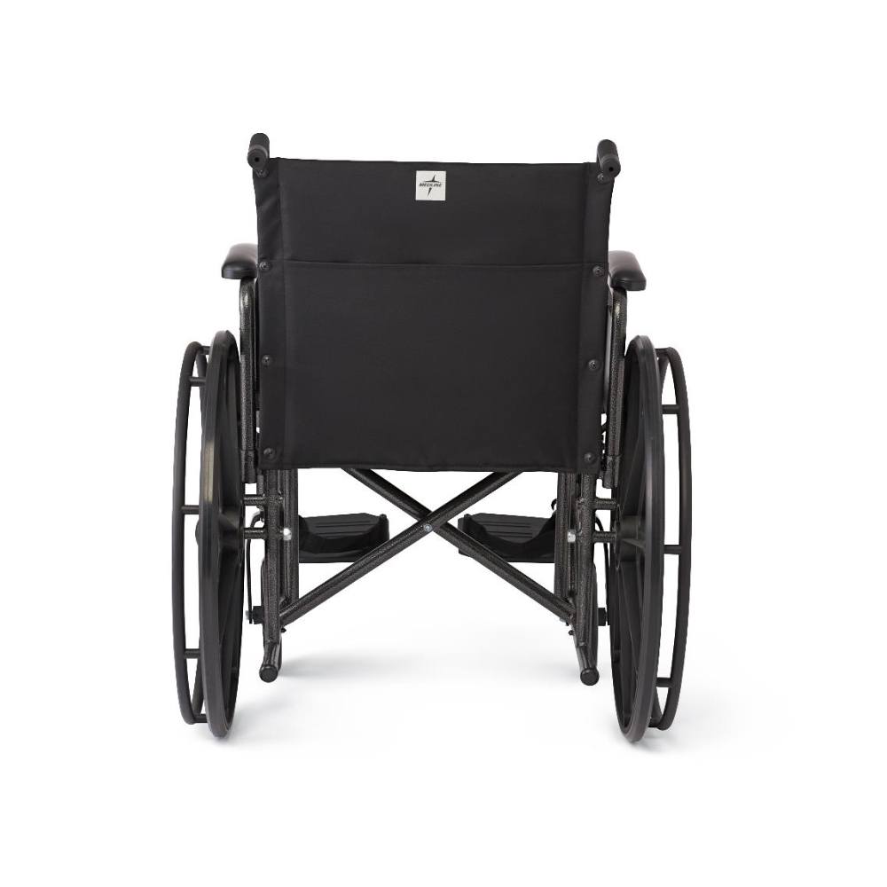 Silla de ruedas manual para adultos 18" con reposapiés abatible Medline - Miniatura 4