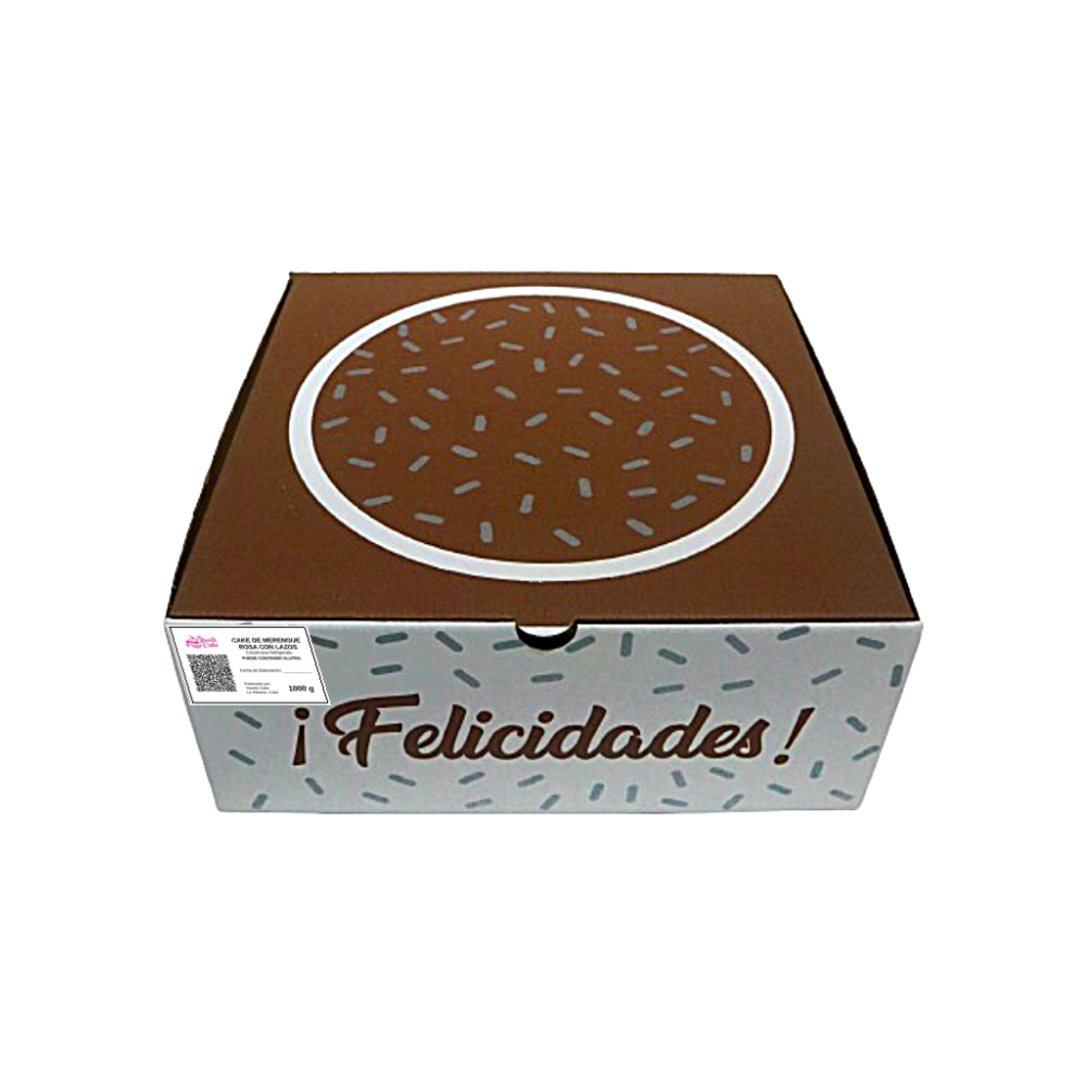 Cake de merengue rosa con lazos Yanelis Cake (6 comensales) - Miniatura 3