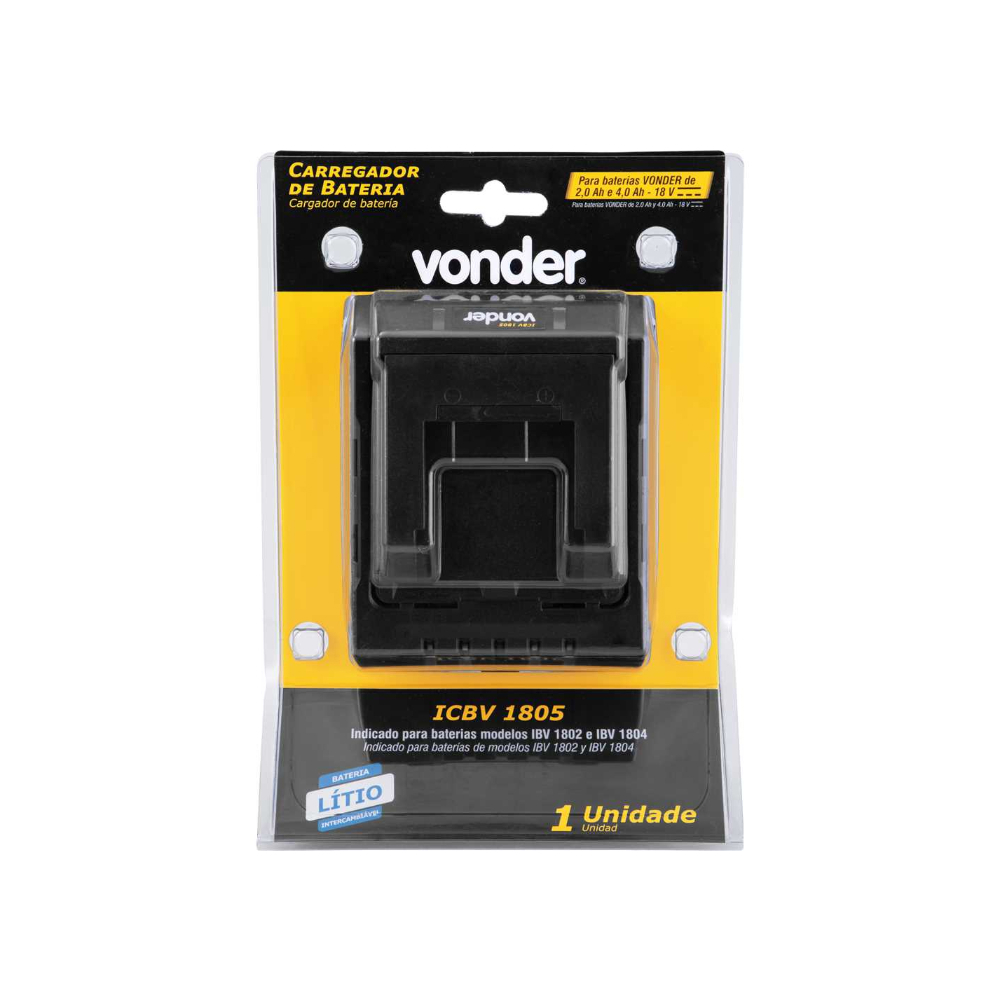 Cargador de baterías 18 V carga convencional Vonder ICBV1805 - Miniatura 3