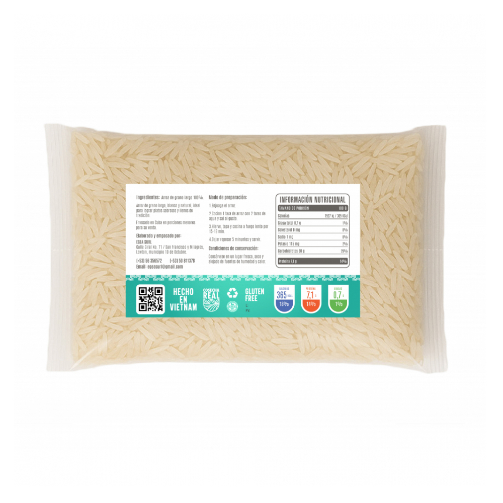 Arroz de grano largo Cosecha Real (6 x 1 kg / 2.2 lb) - Miniatura 3
