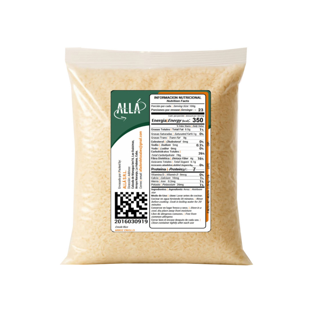 Arroz criollo ALLÁ (2.27 kg / 5 lb) - Miniatura 3