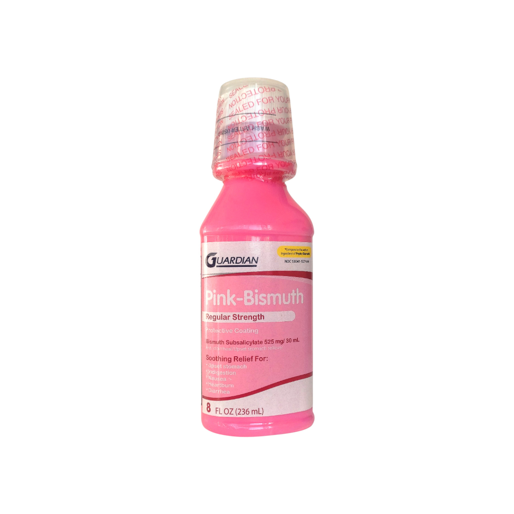 Bismuto rosa líquido 525 mg/30 ml fuerza regular Guardian (236 ml / 8 fl oz) - Miniatura 2