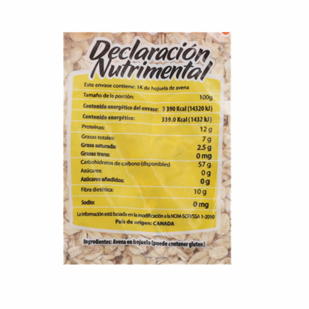 Avena en hojuela La Merced (400 g / 14.11 oz) - Miniatura 3