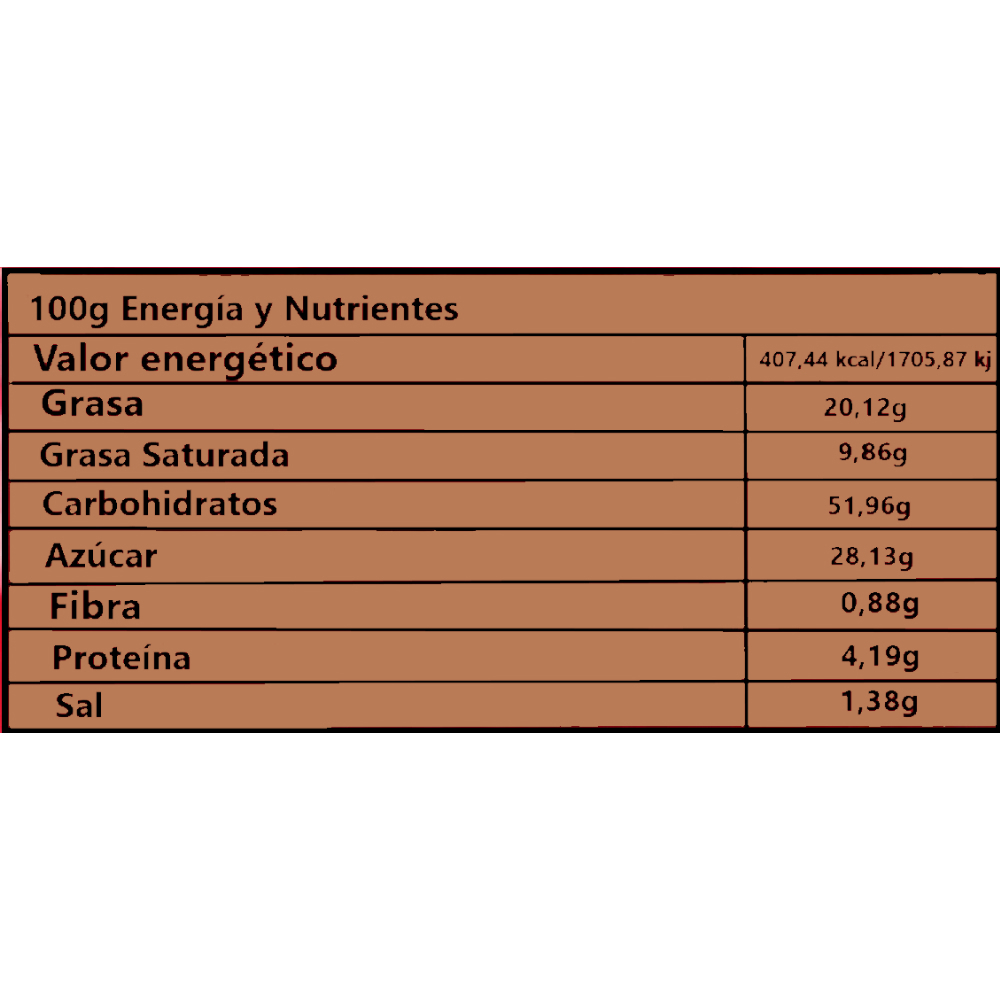 Pastel de chocolate con relleno de cacao revestido con sucedáneo de chocolate con leche Magico (40 g / 1.41 oz) - Miniatura 3