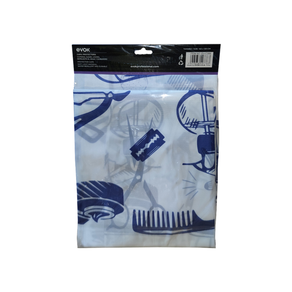 Capa protectora profesional para barbería y peluquería Evok - Miniatura 2