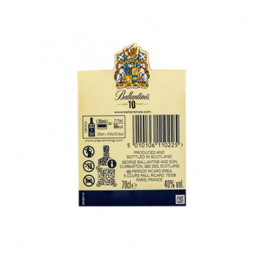 Whisky de 10 años 40 % vol Ballantine's (700 ml) - Miniatura 3