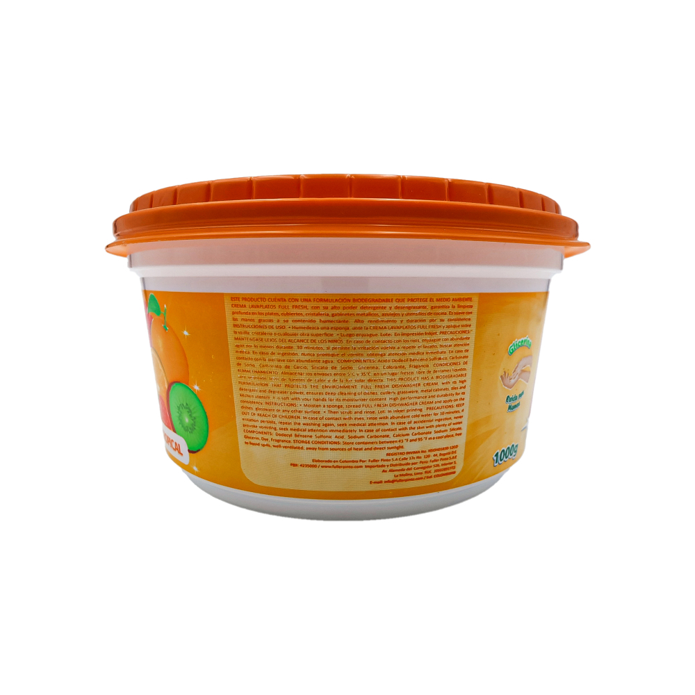 Crema lavaplatos aroma tropical Full Fresh (1 kg / 2.20 lb) - Miniatura 2