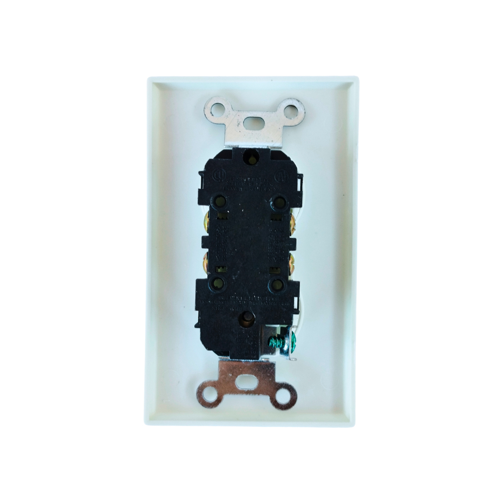 Tomacorriente doble con tapa blanca - 15 A y 125 V - Q7-Lumina - Miniatura 4