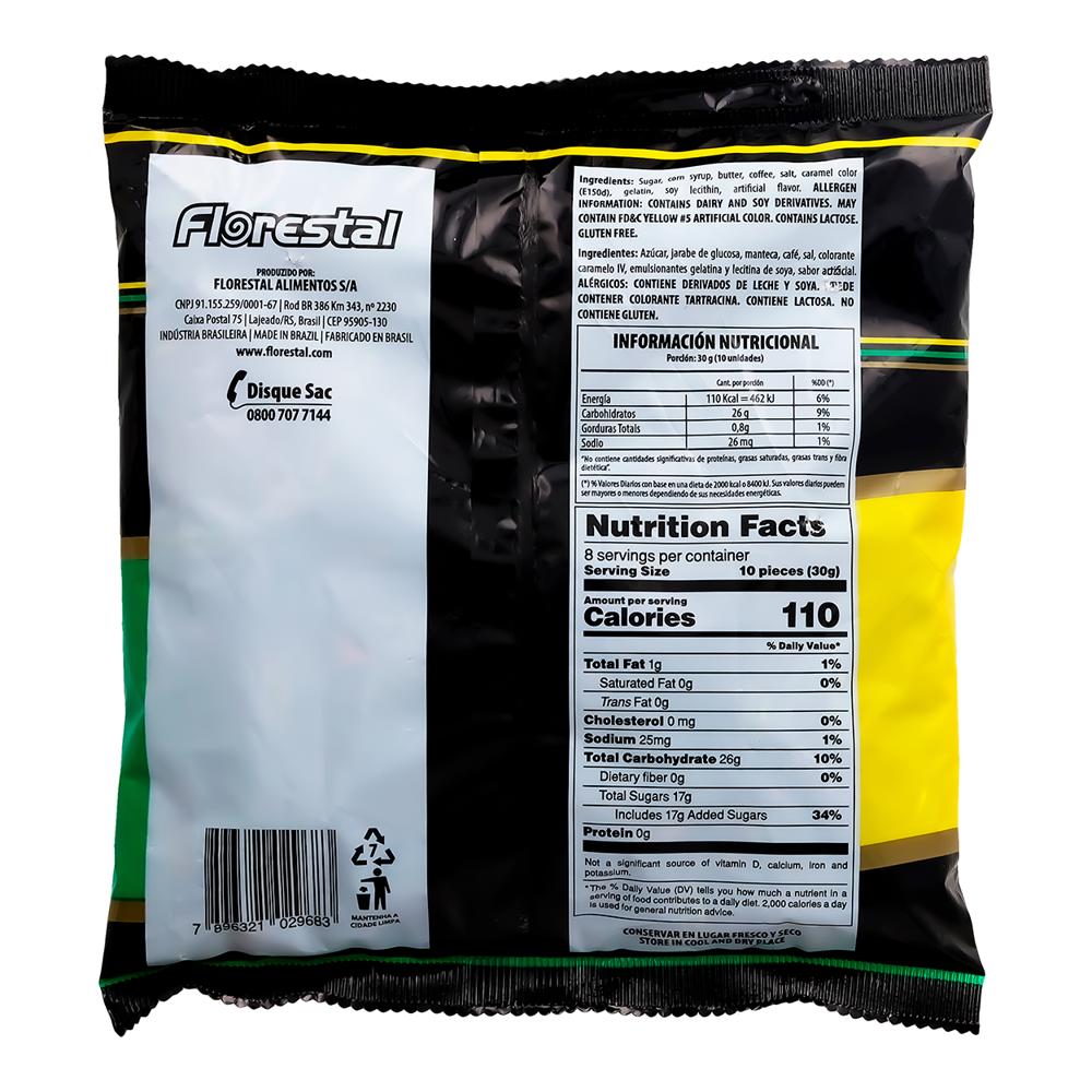 Caramelo suave masticable sabor café Florestal (250 g / 8.81 oz) - Miniatura 3