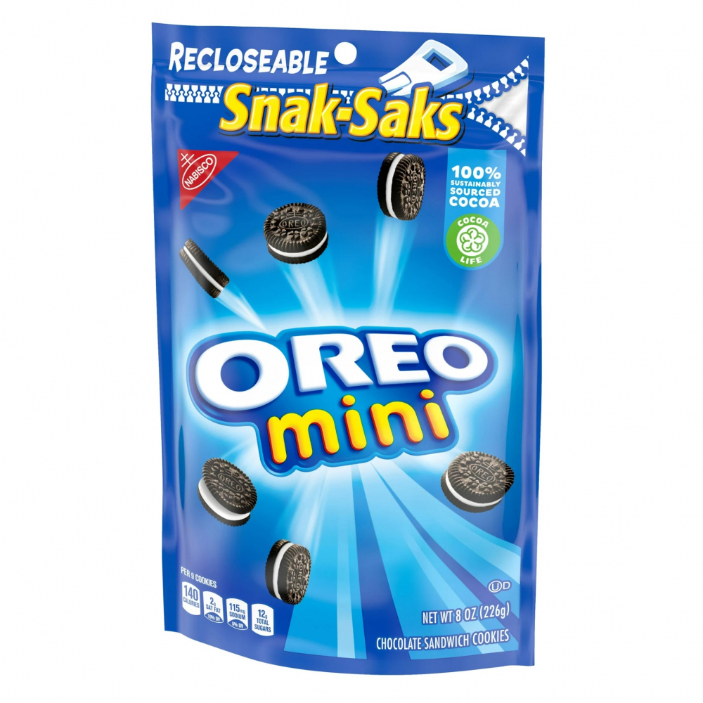 Mini galletas sándwich de chocolate Snak-Saks Oreo (226 g / 8 oz) - Miniatura 4