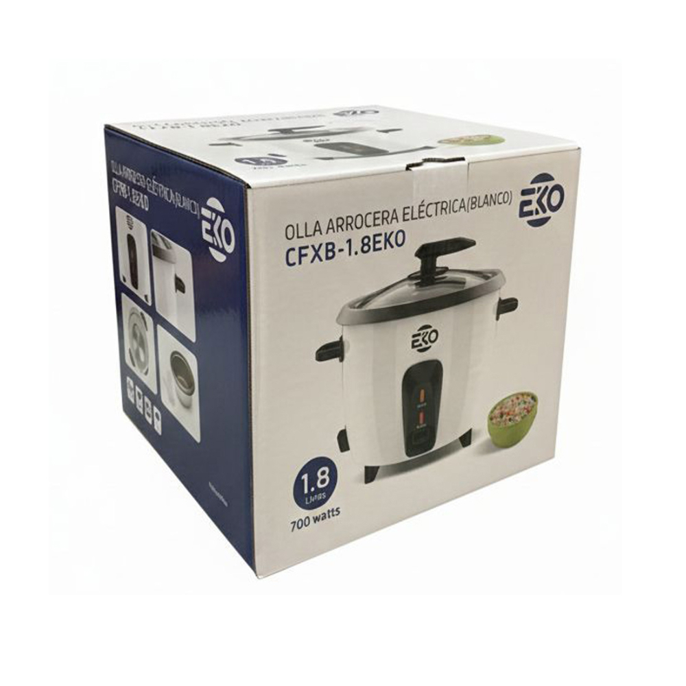 Olla arrocera eléctrica blanca Eko CFXB-1.8 - Miniatura 3