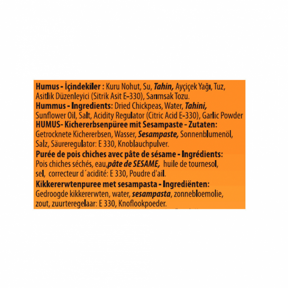 Hummus con tahina Burcu (2 x 400 g / 14.1 oz) - Miniatura 2