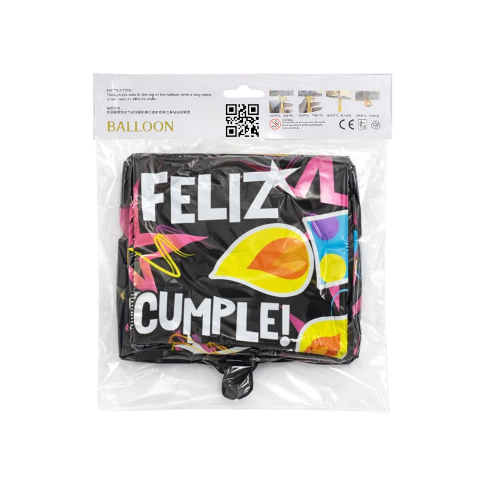 Globo de Happy Birthday y diseño de velas Ballon (18 pulgadas) - Miniatura 3