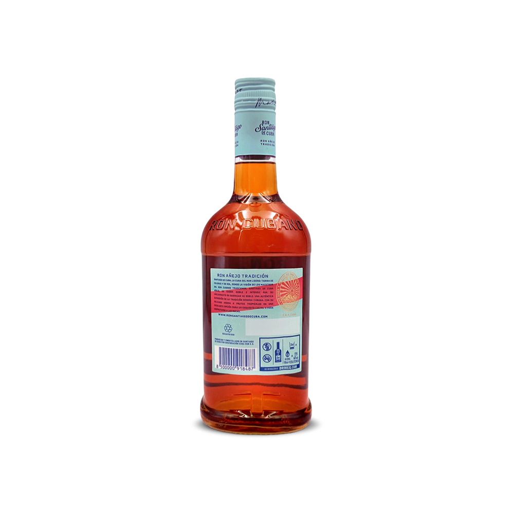 Ron añejo tradición 38 % vol Santiago de Cuba (700 ml) - Miniatura 2
