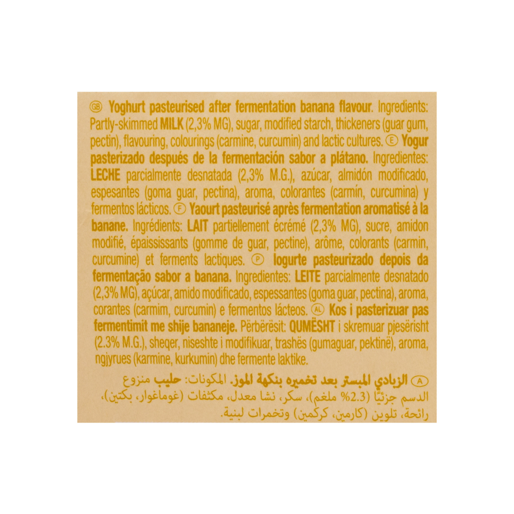 Yogur de plátano Feiraco Yogu+ (125 g / 4.41 oz) - Miniatura 2