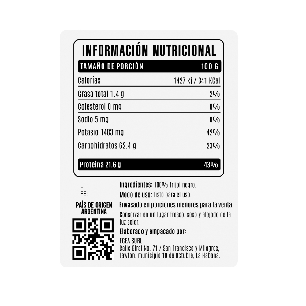 Frijoles negros Cosecha Real (4.54 kg / 10 lb) - Miniatura 4