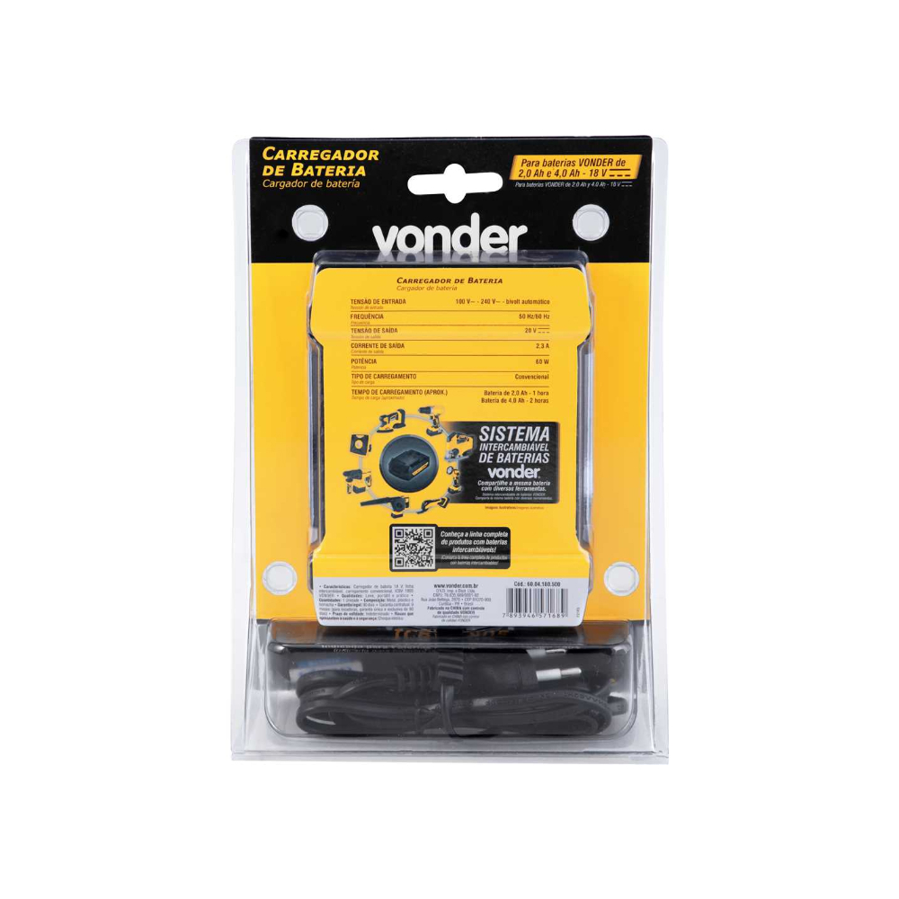 Cargador de baterías 18 V carga convencional Vonder ICBV1805 - Miniatura 4