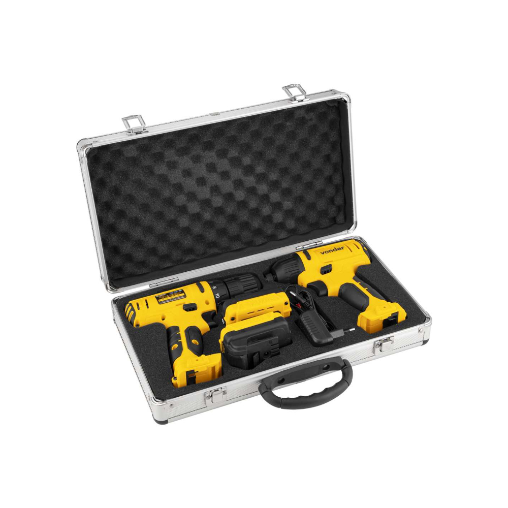 Taladro atornillador a batería con impacto PFBV012 Vonder - Miniatura 3