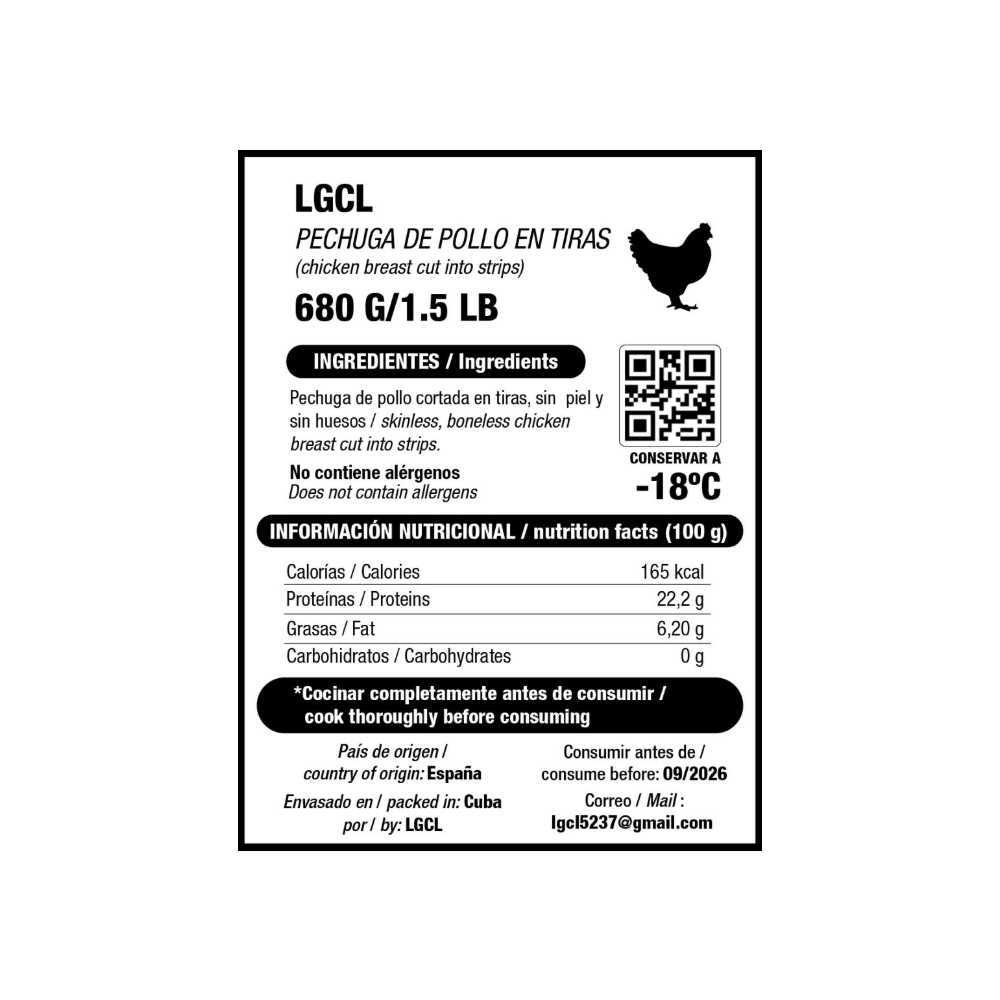 Carne de pollo mecánicamente separada LGCL (454 g / 1 lb) - Miniatura 3