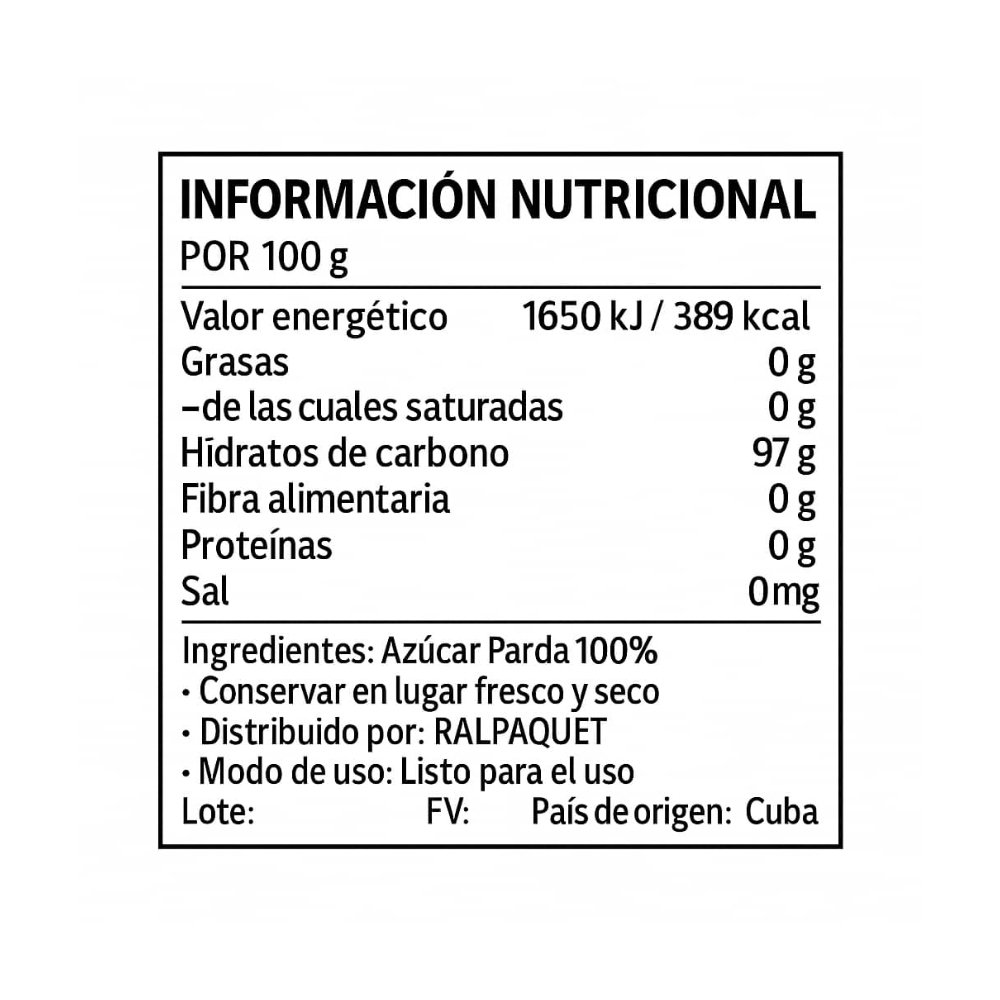 Azúcar parda Ralpaquet (1 kg / 2.2 lb) - Miniatura 3