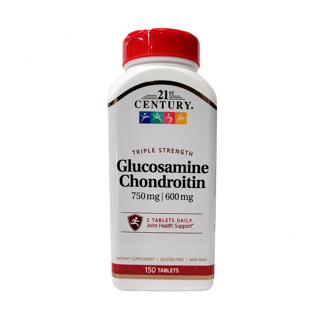 Triple potencia. Glucosamina 750 mg + condroitina 600 mg 21st Century (150 tabletas) - Miniatura 2
