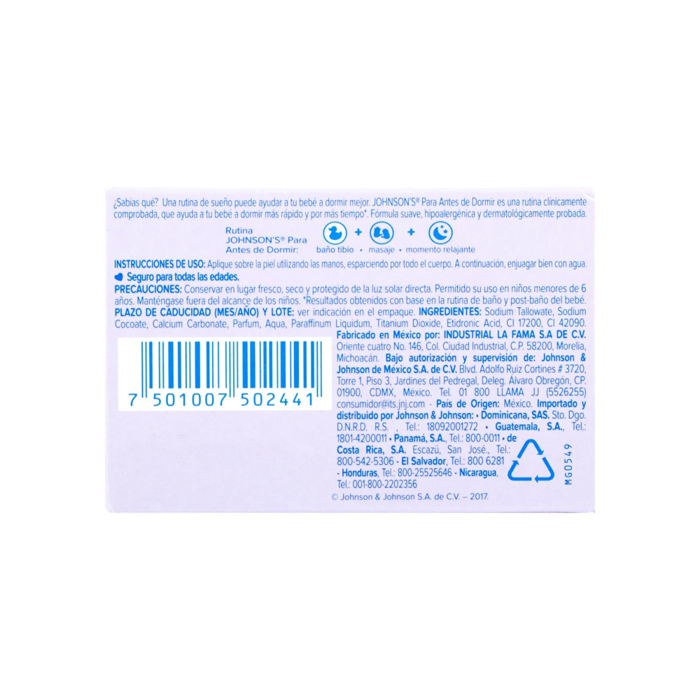 Jabón en barra para bebé Johnson's (75 g / 2.64 oz) - Miniatura 3