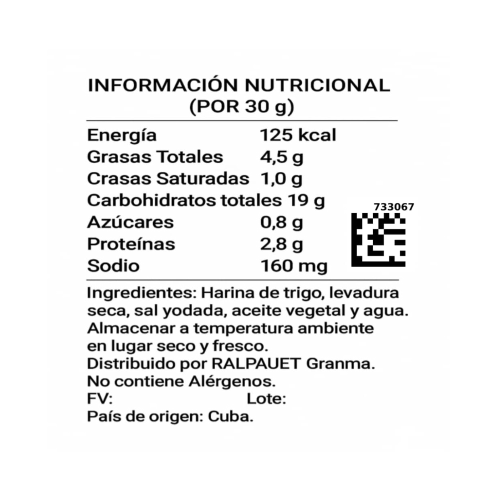 Galletas de sal artesanales Ralpaquet (600 g / 1.32 lb) - Miniatura 2