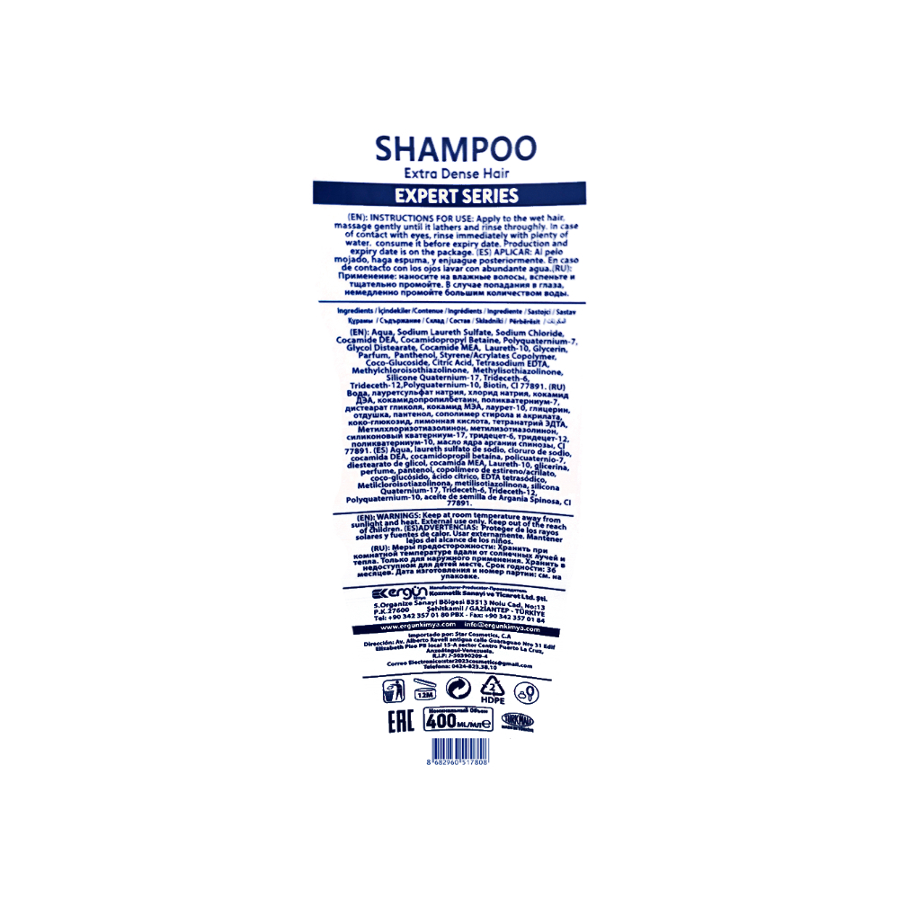 Champú extracto de biotina Doxa (400 ml) - Miniatura 3