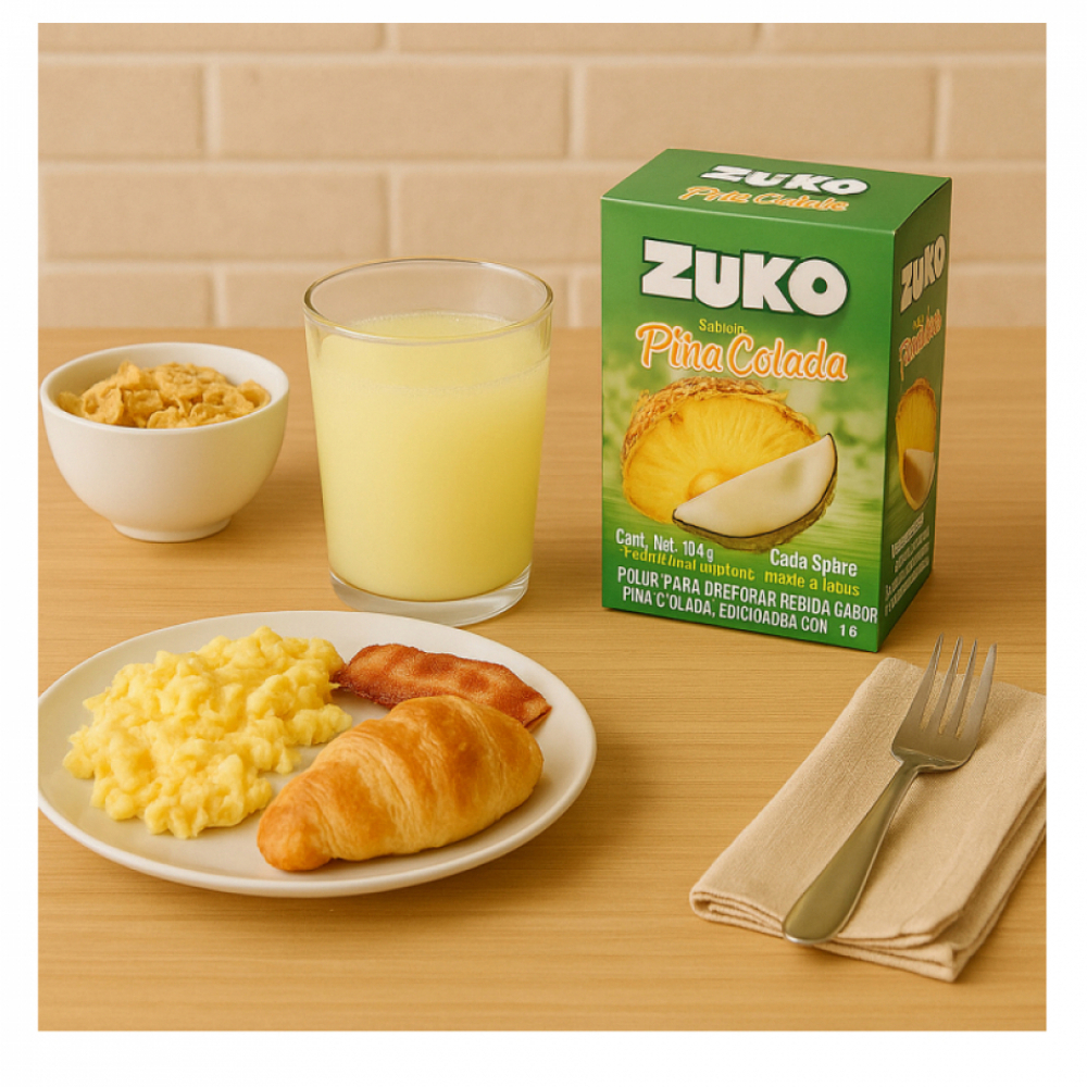Refresco sabor piña colada Zuko (12 x 8 x 13 g) - Miniatura 2