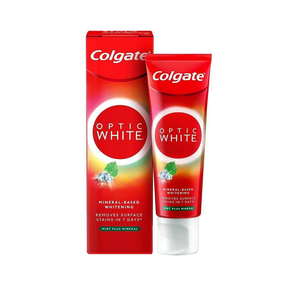 Pasta dental sabor a menta Mint Plus Mineral Optic White Colgate (100 g / 3.52 oz) - Miniatura 4