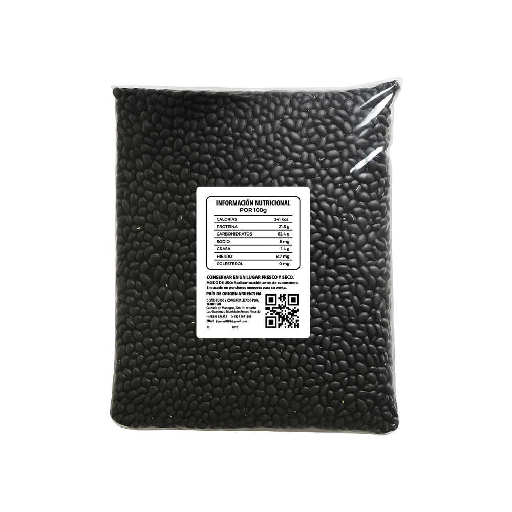 Frijoles negros Campo Vivo (10 x 1.5 kg / 3.3 lb) - Miniatura 3