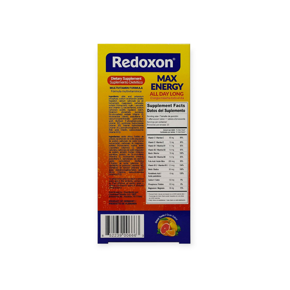 Tabletas efervescentes multivitaminicas Redoxon (20 tabletas) - Miniatura 2