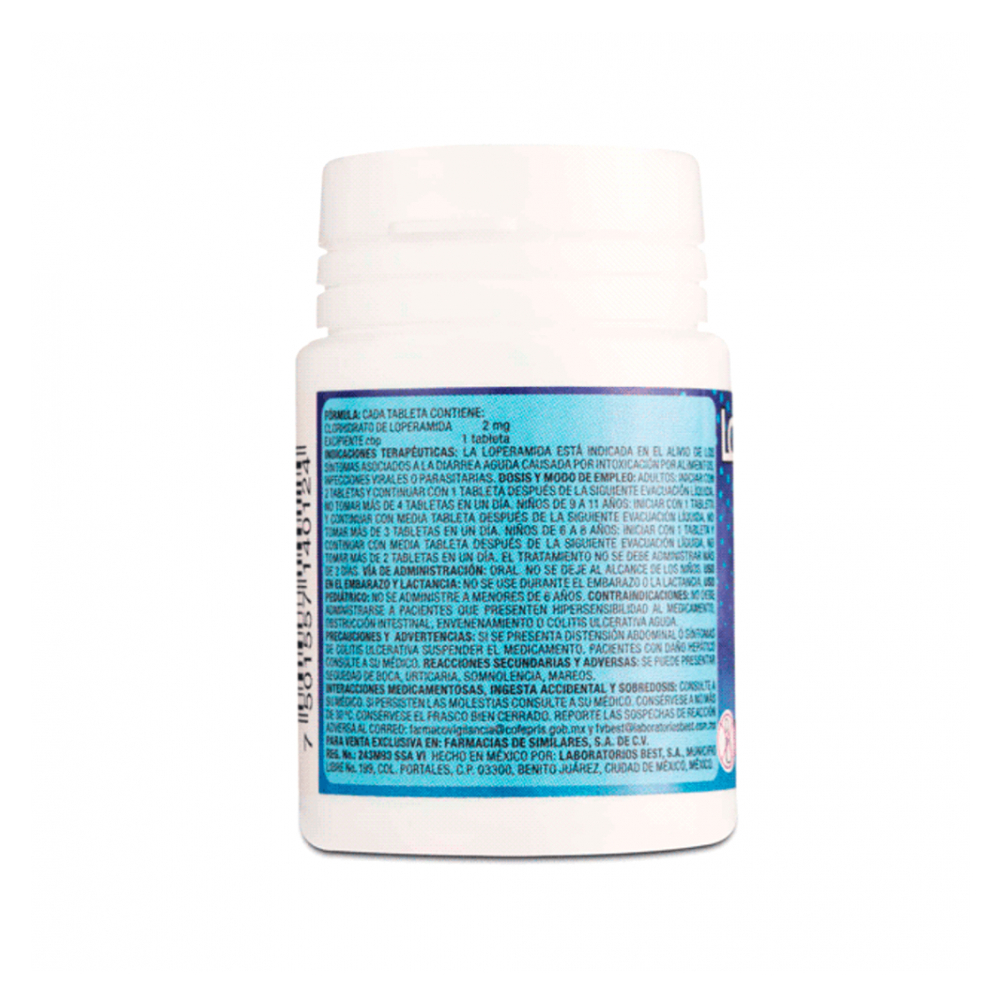 Loperamida 2 mg Best (12 tabletas) - Miniatura 2
